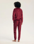 Gilly - 45442 - pigiama lungo da donna in velluto