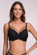 Glamour | reggiseno push-up in pizzo glitter con dettaglio