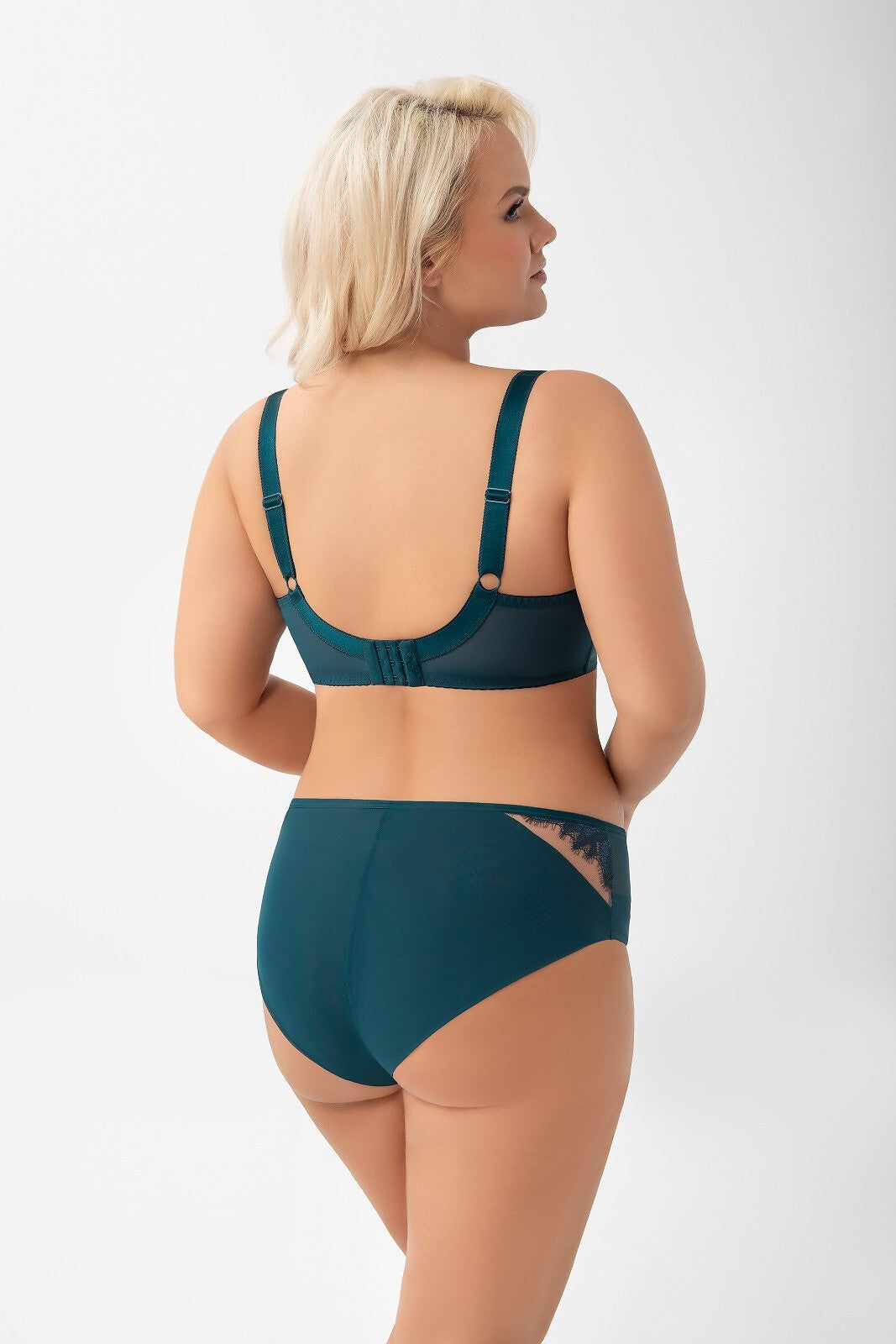 Glen | slip a vita alta in tulle e pizzo effetto invisibile