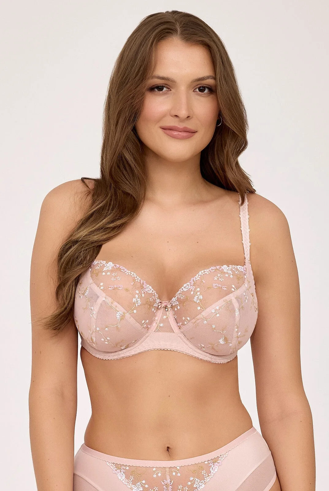 (glided petal) reggiseno soft con ricamo a fiorellini - 2228