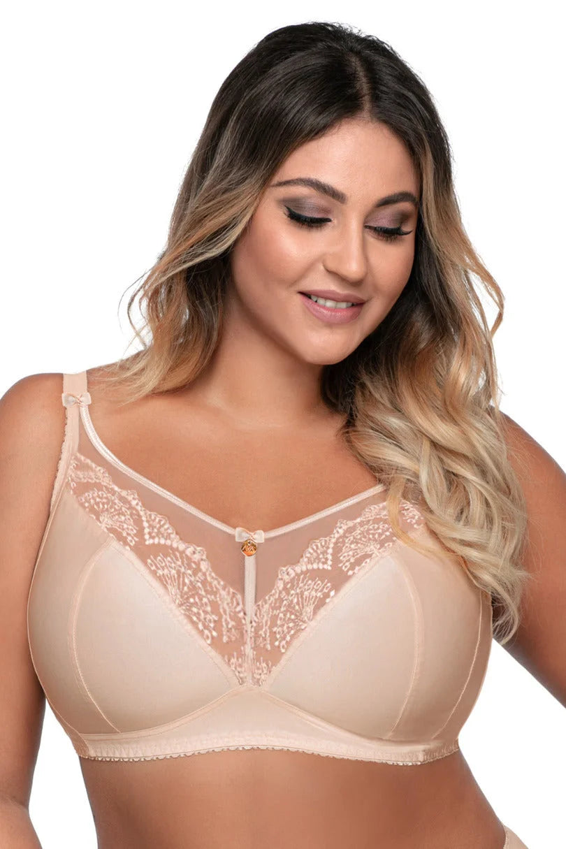 Gloria - 1691/1 - reggiseno morbido senza ferretto con pizzo