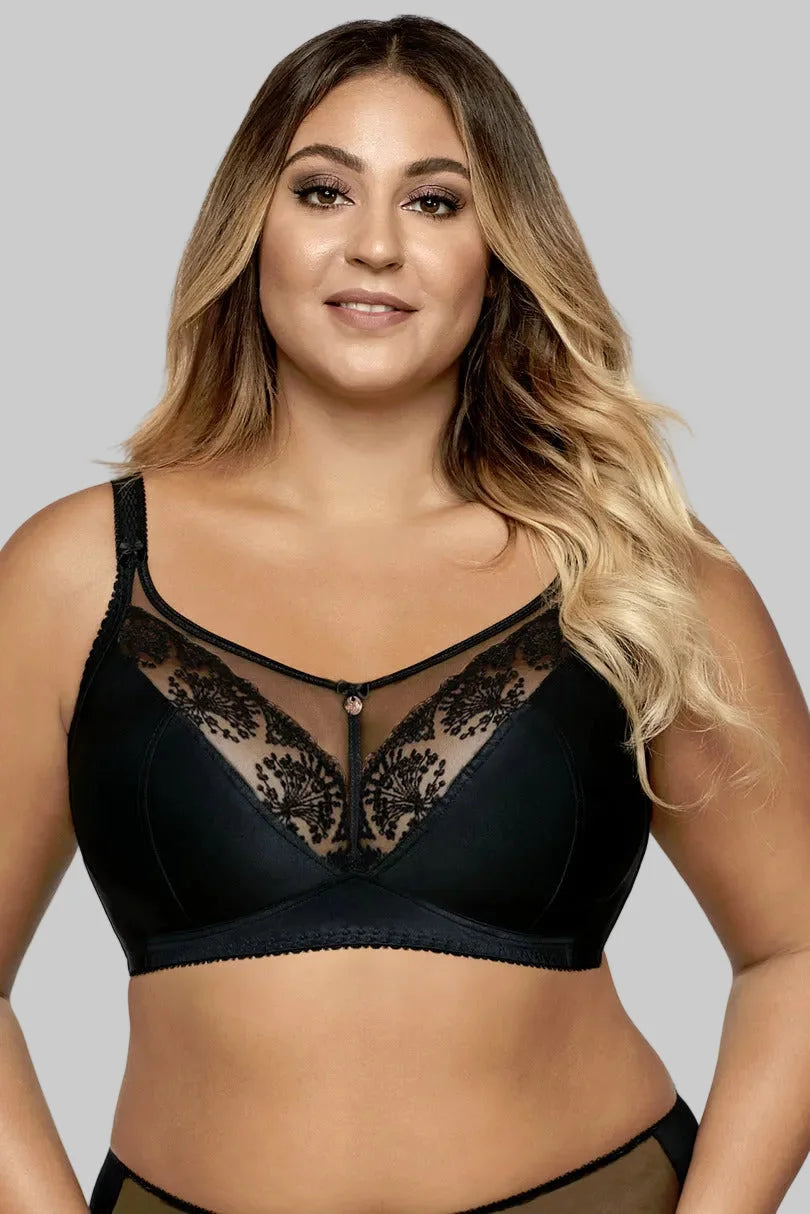 Gloria - 1691/1 - reggiseno morbido senza ferretto con pizzo