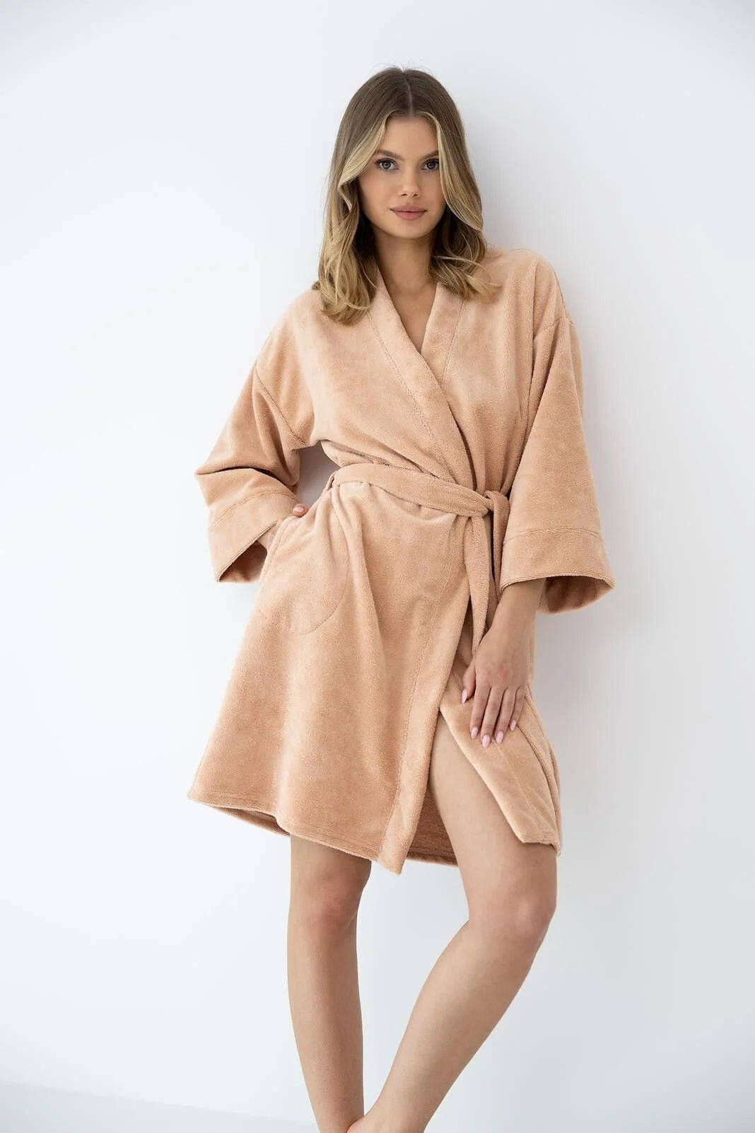 Goldie | vestaglia corta donna in cotone e bamboo –
