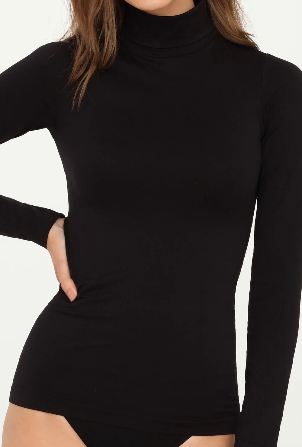 Camisa de manga larga confeccionada en suave microfibra - Bodywear