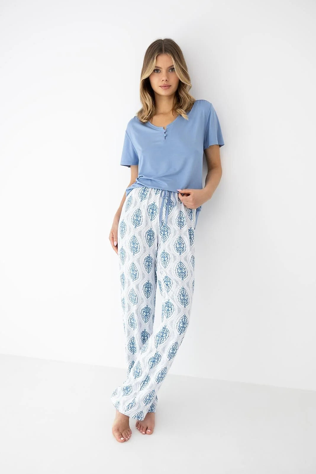 Gracelyn | pigiama donna in viscosa setosa con pantaloni