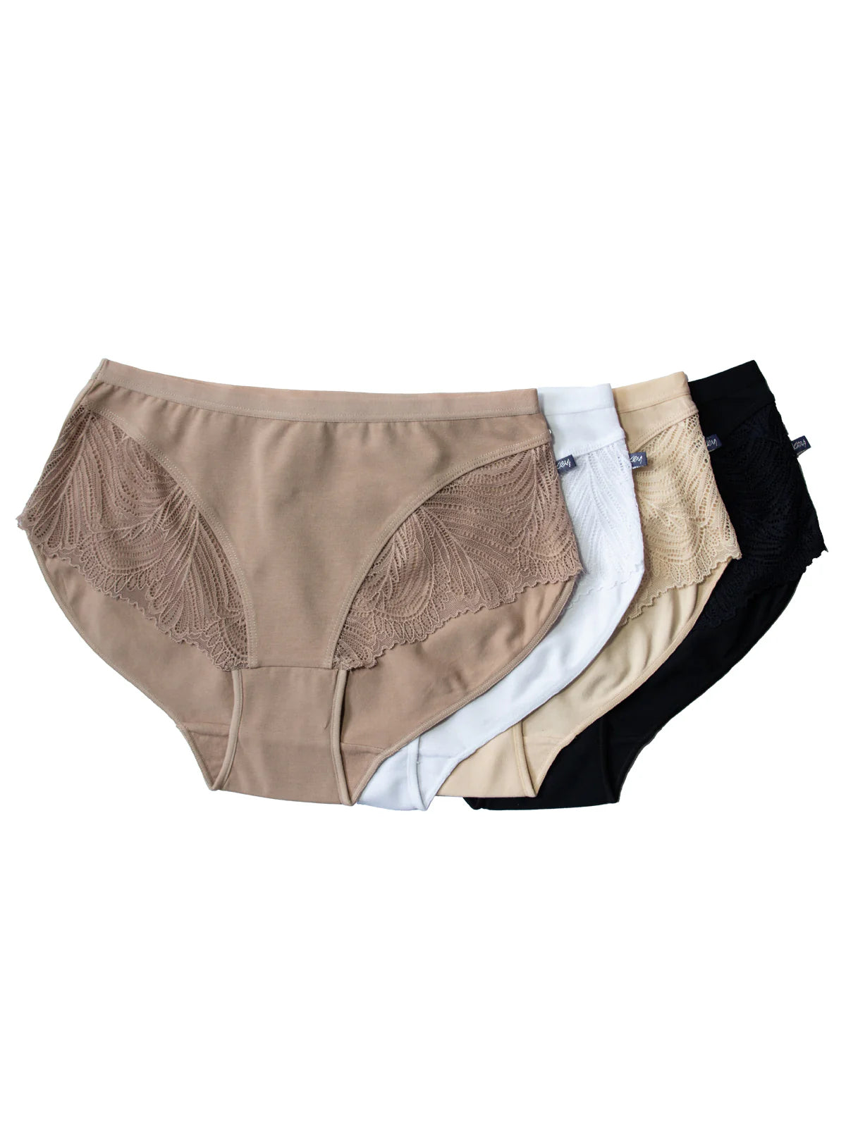 Slip da donna in cotone elasticizzato - LPC 112 - pack da 2 pezzi