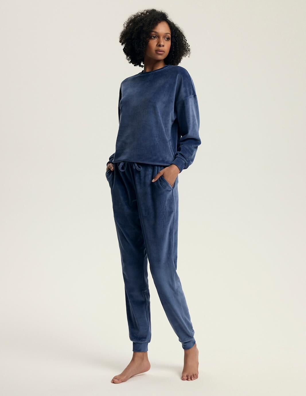 Homewear / pigiama donna in tessuto caldo | delanie