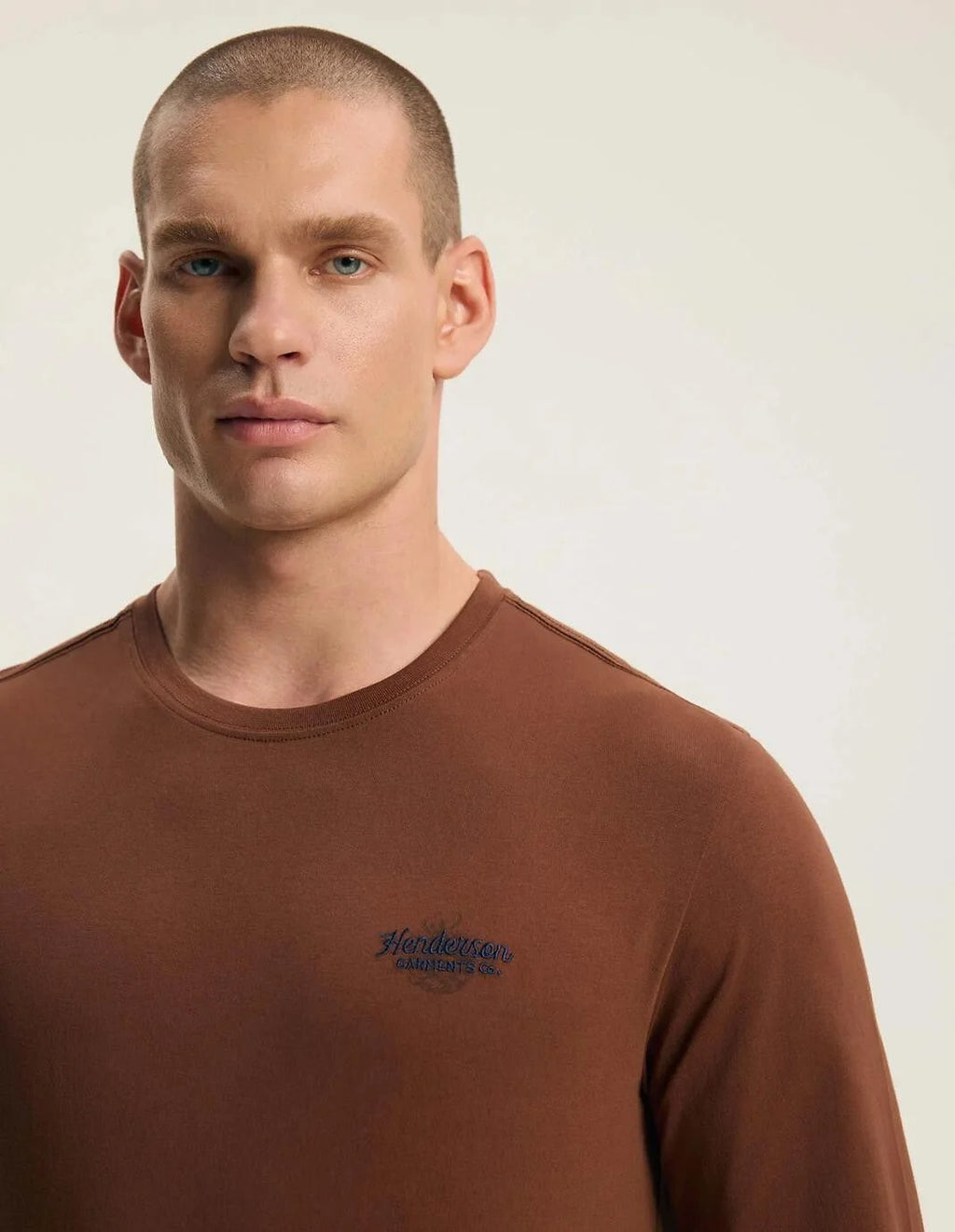 Imago - pigiama lungo da uomo henderson in puro cotone