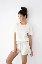 Jemma | pigiama donna in cotone – t-shirt soft e shorts