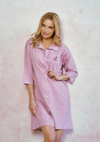 Joliee | camicia in cotone a quadri con stampa frontale
