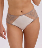 (judith) slip da donna in microfibra liscia e ricamo