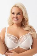 K937 - evia - ecru - reggiseno morbido per seni medi grandi