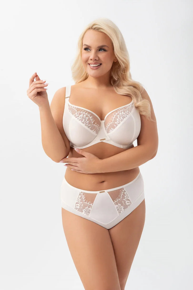 K938 - evia - ecru - slip donna in microfibra coprente
