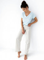 Kira | pigiama da donna in cotone 100% - acquamarina