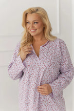 Koszula taro 3660 agnessa dł/r 2xl-3xl z26 fioletowy