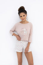 Lama | pigiama donna corto in cotone