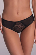 Lily | slip da donna in microfibra e pizzo - 1396 - nero