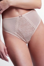 Lily | slip da donna in microfibra e pizzo - 1396 - nude