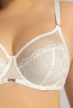 Lily star | reggiseno sfoderato con ricamo in filo dorato