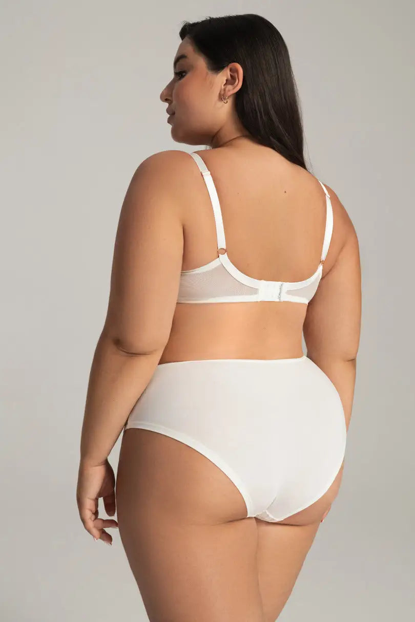 Lily star | reggiseno sfoderato con ricamo in filo dorato