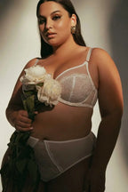 Lily star | reggiseno sfoderato con ricamo in filo dorato