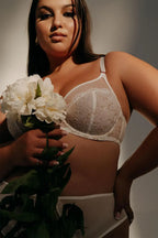 Lily star | reggiseno sfoderato con ricamo in filo dorato