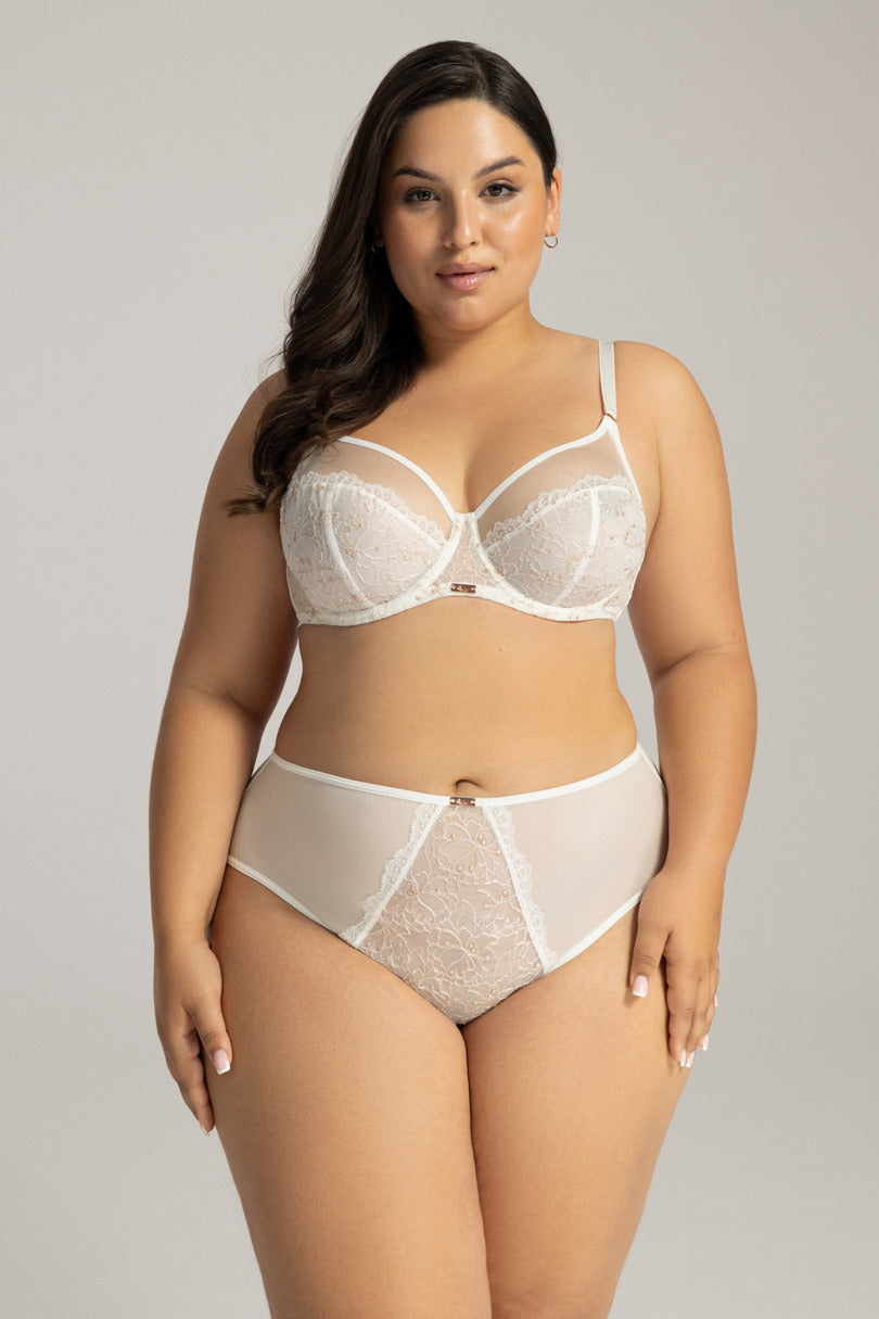 Lily star | reggiseno sfoderato con ricamo in filo dorato