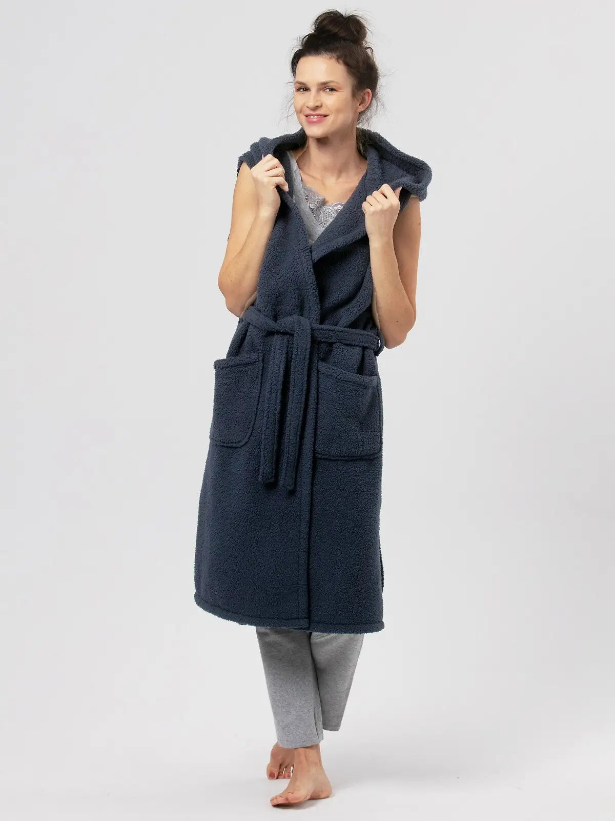 Long gilet da donna | homewear | lhw 151 b24