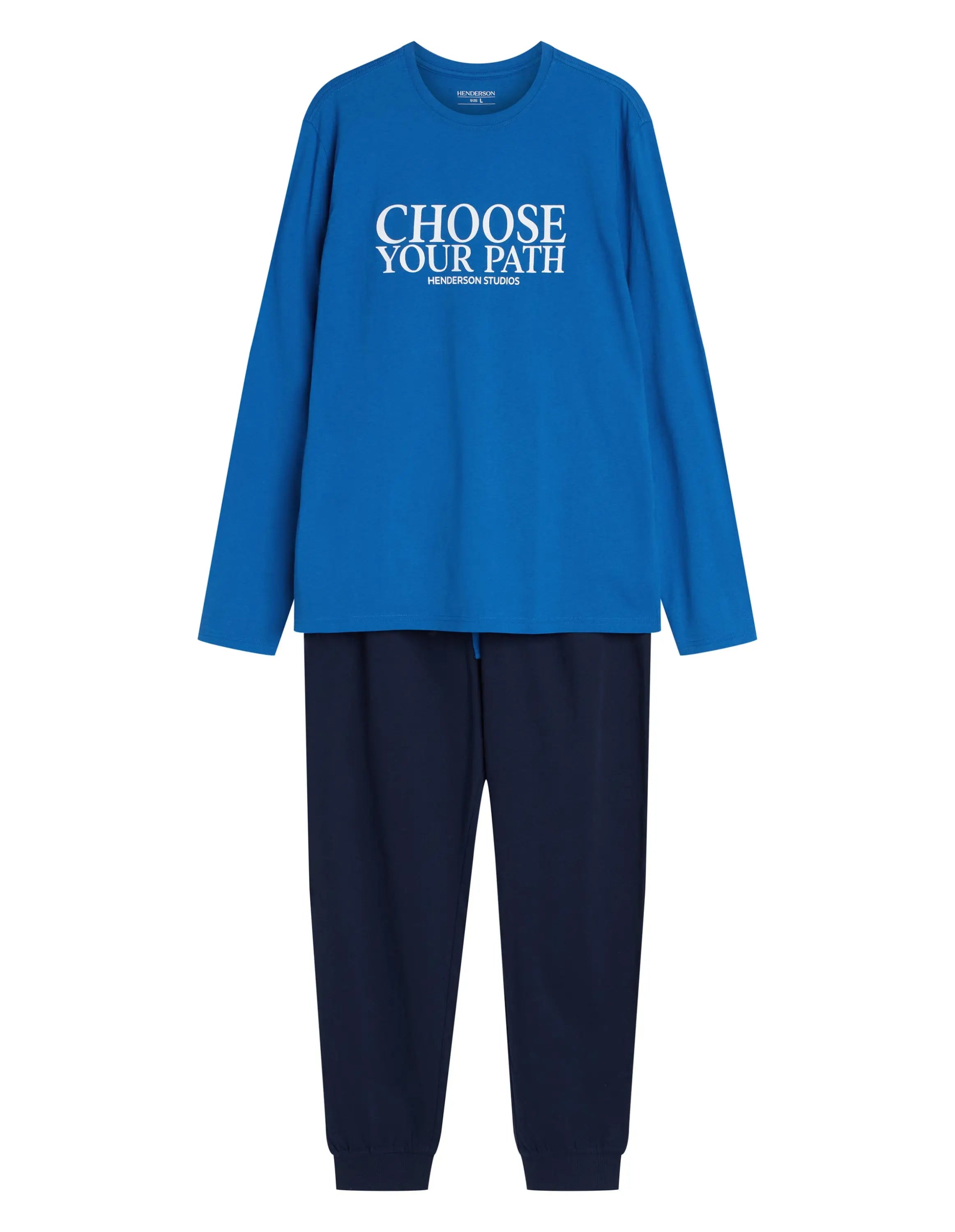 Loop | pigiama uomo in cotone stile jogger con scritta