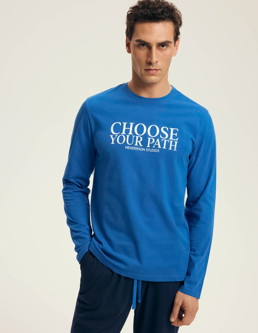 Loop | pigiama uomo in cotone stile jogger con scritta