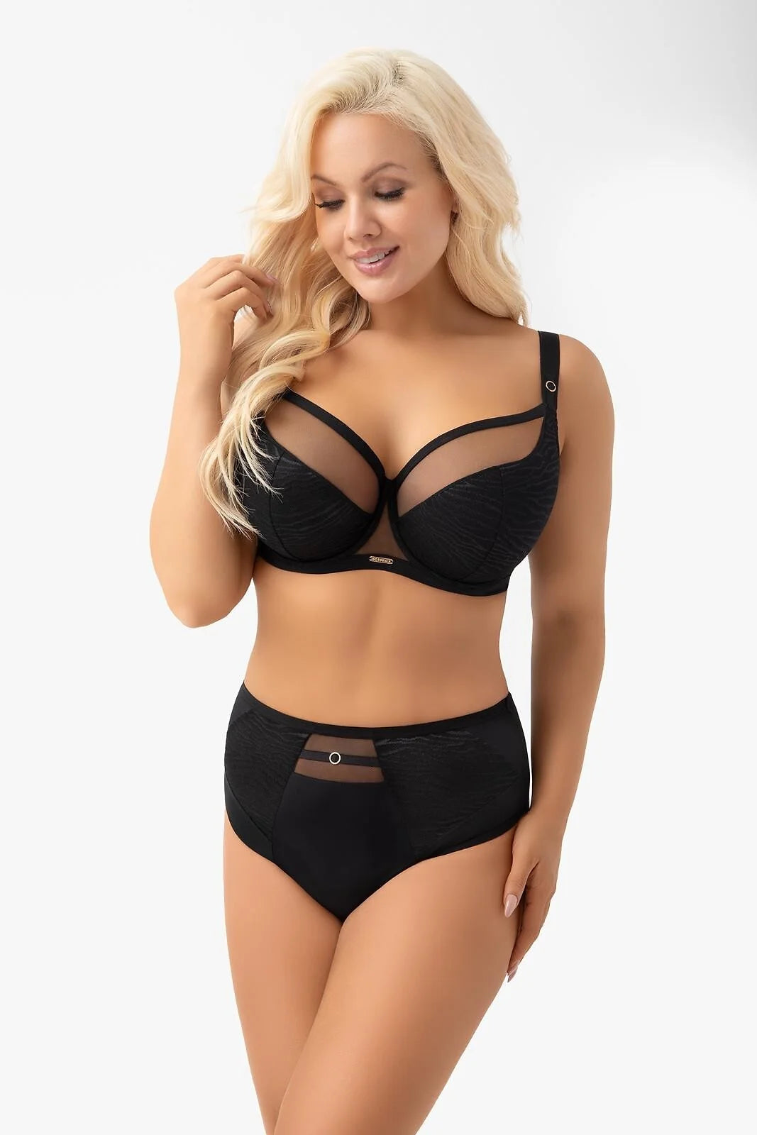 (lori) slip da donna in microfibra e jacquard