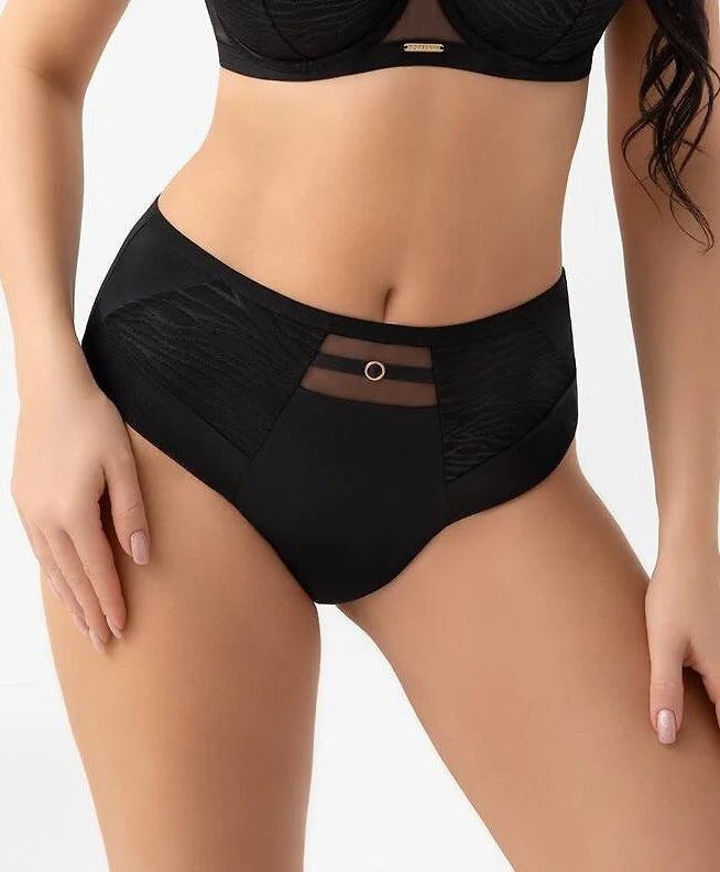 (lori) slip da donna in microfibra e jacquard