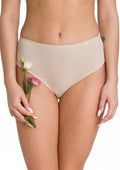 Lpc 110 - beige - slip da donna in cotone liscio