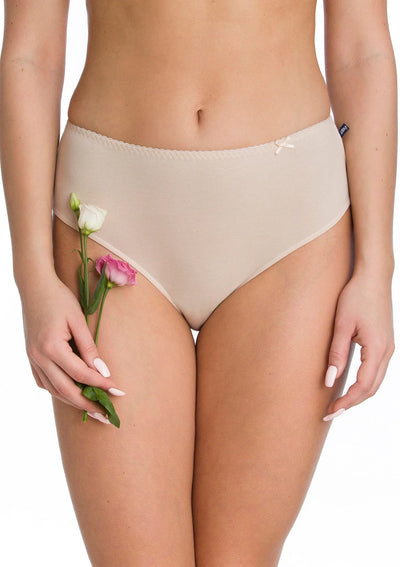 Lpc 110 - beige - slip da donna in cotone liscio