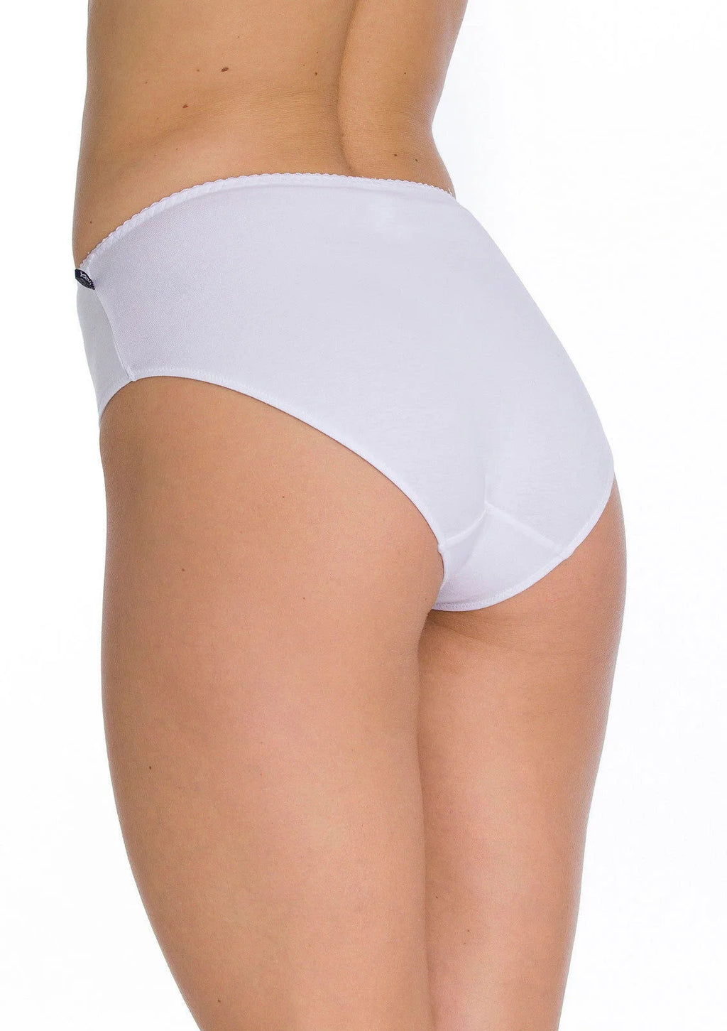 Lpc 110 - bianco - slip da donna in cotone liscio