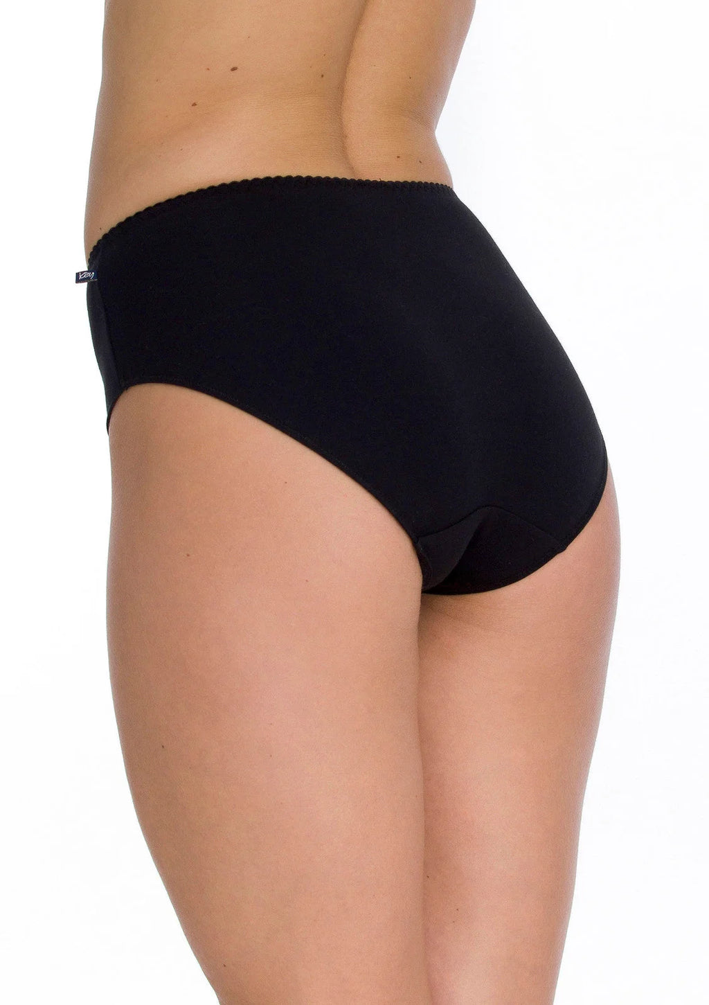 Lpc 110 - nero - slip da donna in cotone liscio (confezione