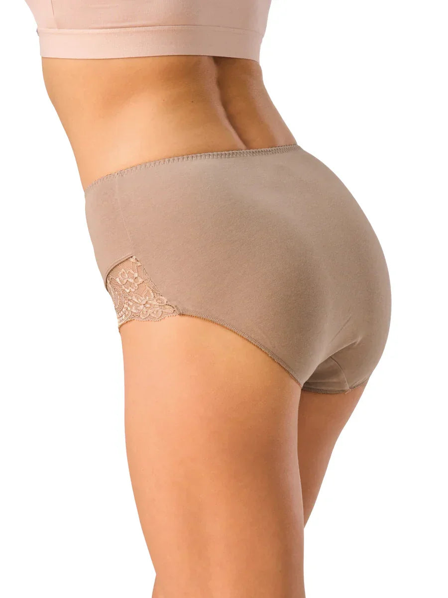 Lpf 111 - slip da donna vita alta in cotone con girogamba