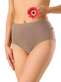 Lpf 112 - slip donna a vita alta in cotone con dettagli