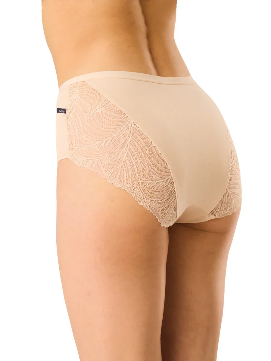 Lpf 112 - slip donna a vita alta in cotone con dettagli