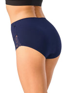 Lpf 501 - slip donna a vita alta in cotone elasticizzato