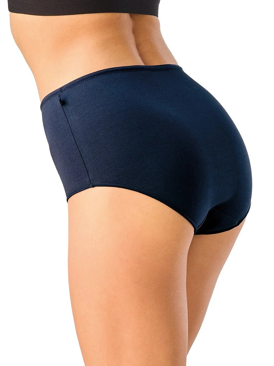 Lpf 533 - slip da donna a vita alta in cotone extra morbido