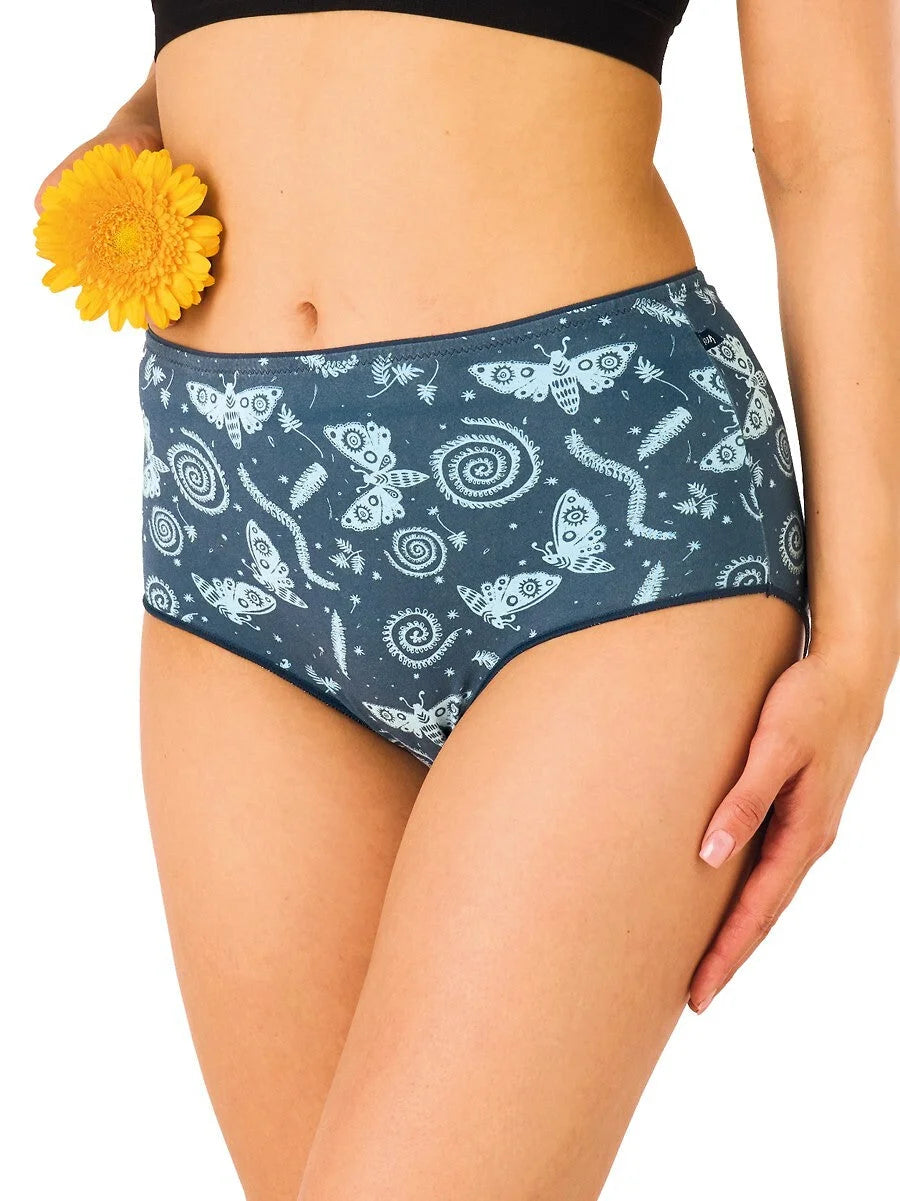 Lpf 533 - slip da donna a vita alta in cotone extra morbido