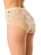 Lpf 570 - slip da donna a vita alta in cotone con retro