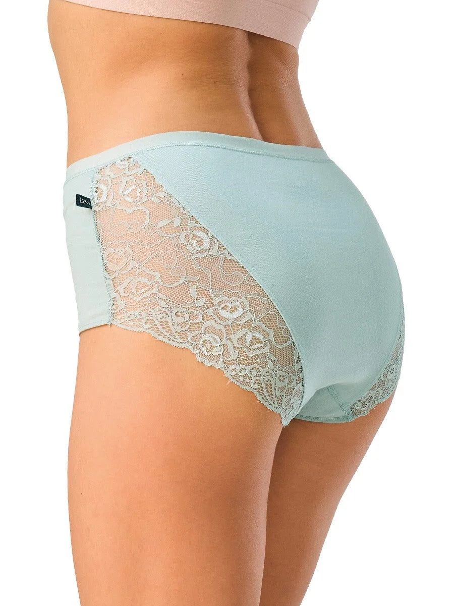 Lpf 570 - slip da donna a vita alta in cotone con retro