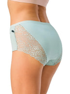 Lpf 570 - slip da donna a vita alta in cotone con retro