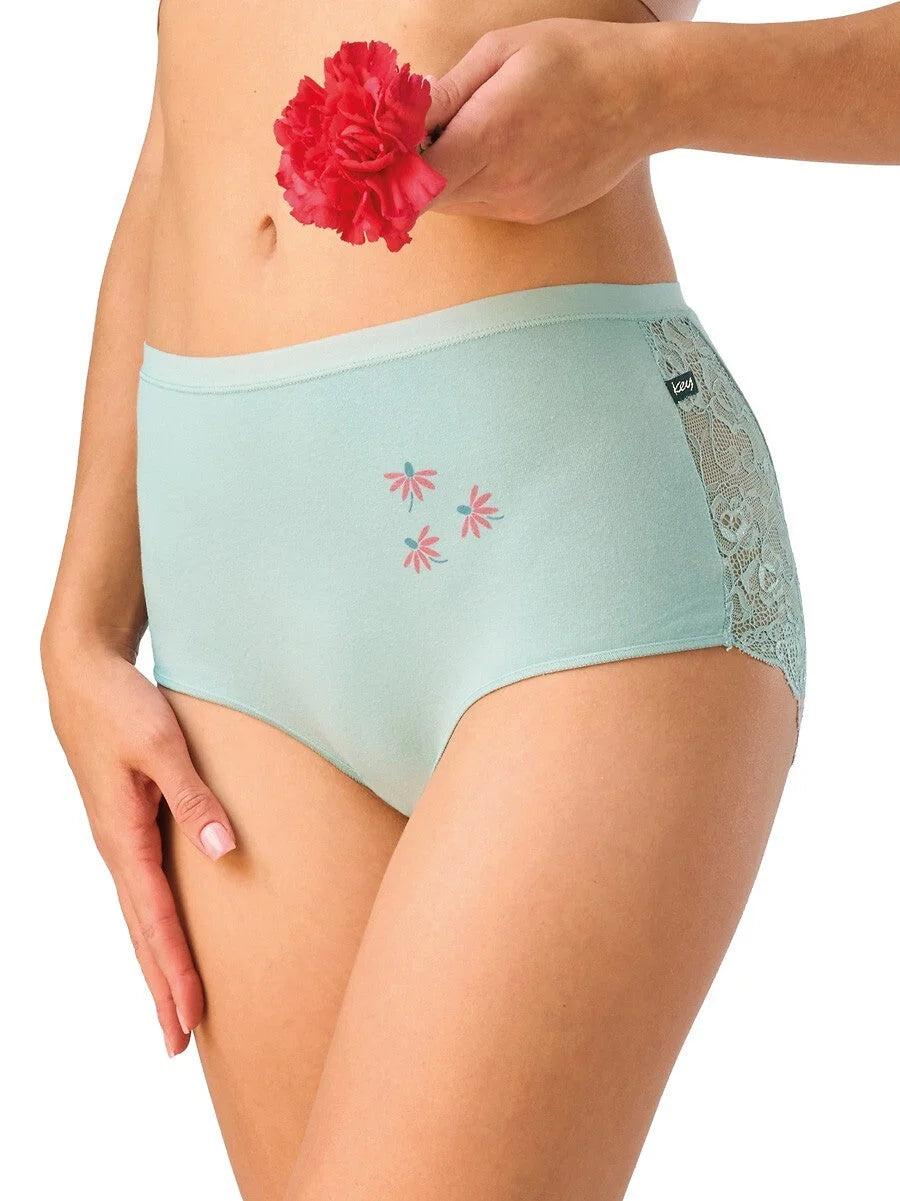 Lpf 570 - slip da donna a vita alta in cotone con retro