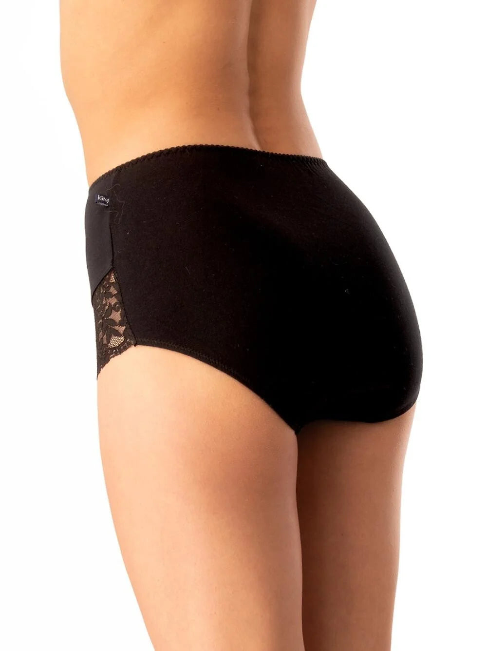 Lpf 578 - slip donna a vita alta in cotone elasticizzato