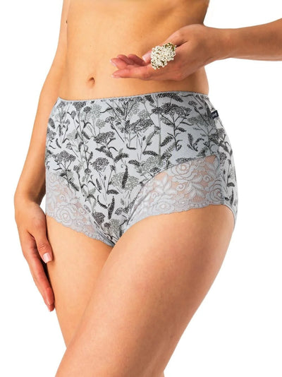 Lpf 578 - slip donna a vita alta in cotone elasticizzato