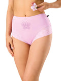 Lpf 585 - slip donna a vita alta in cotone elasticizzato