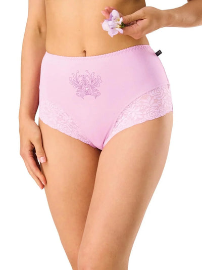 Lpf 585 - slip donna a vita alta in cotone elasticizzato